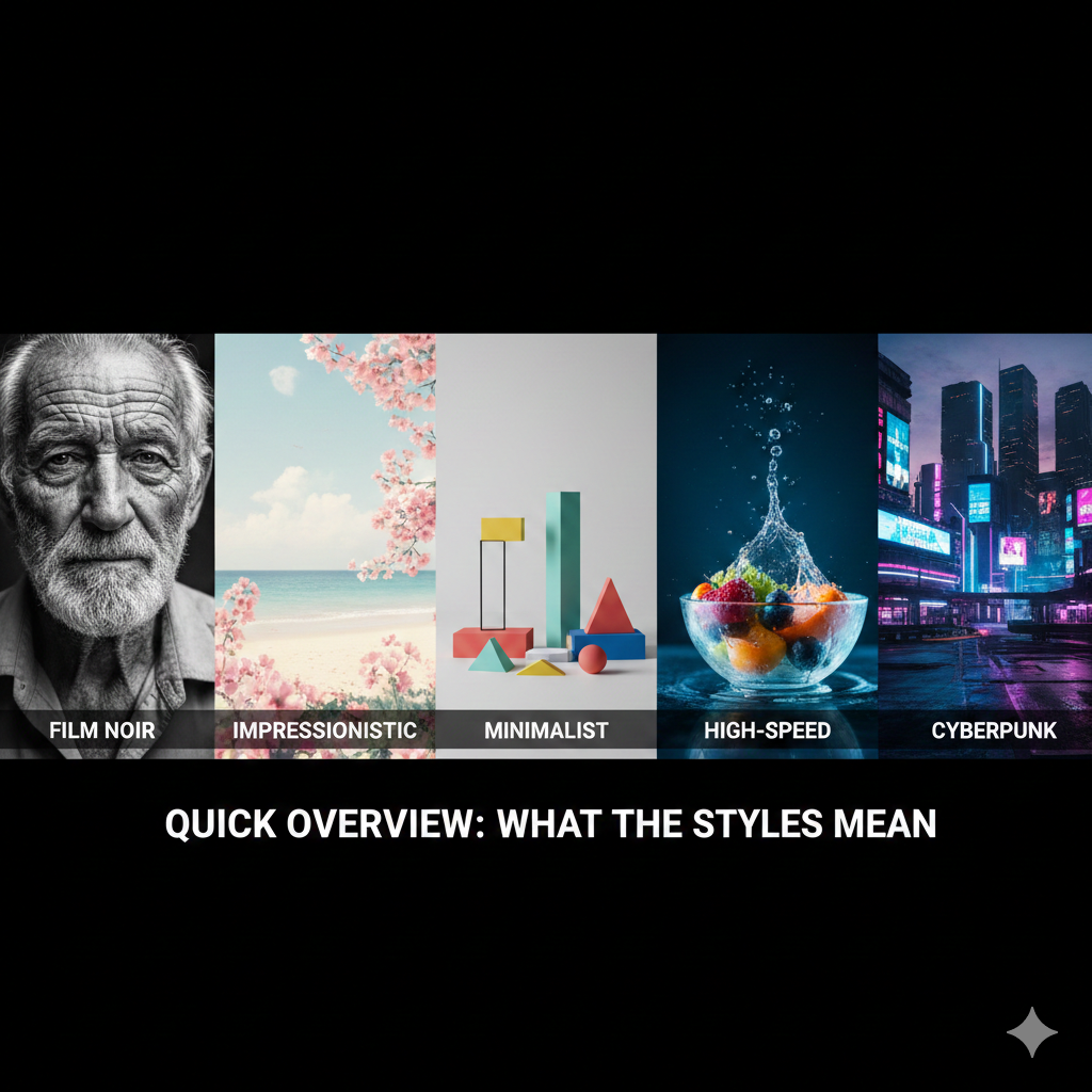 Quick Overview: What the Styles Mean