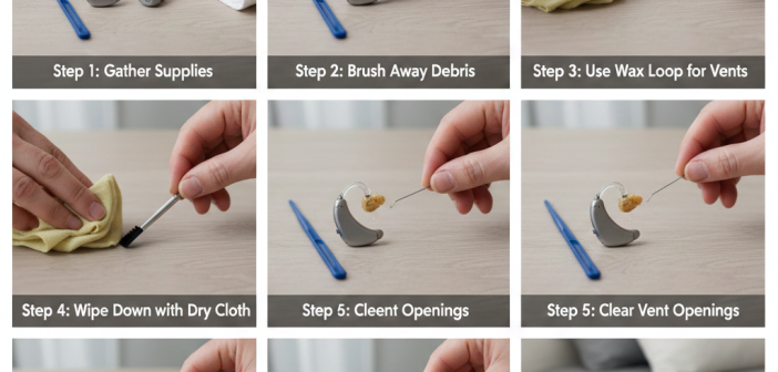 How to Clean Hearing Aids Properly (Step-by-Step)