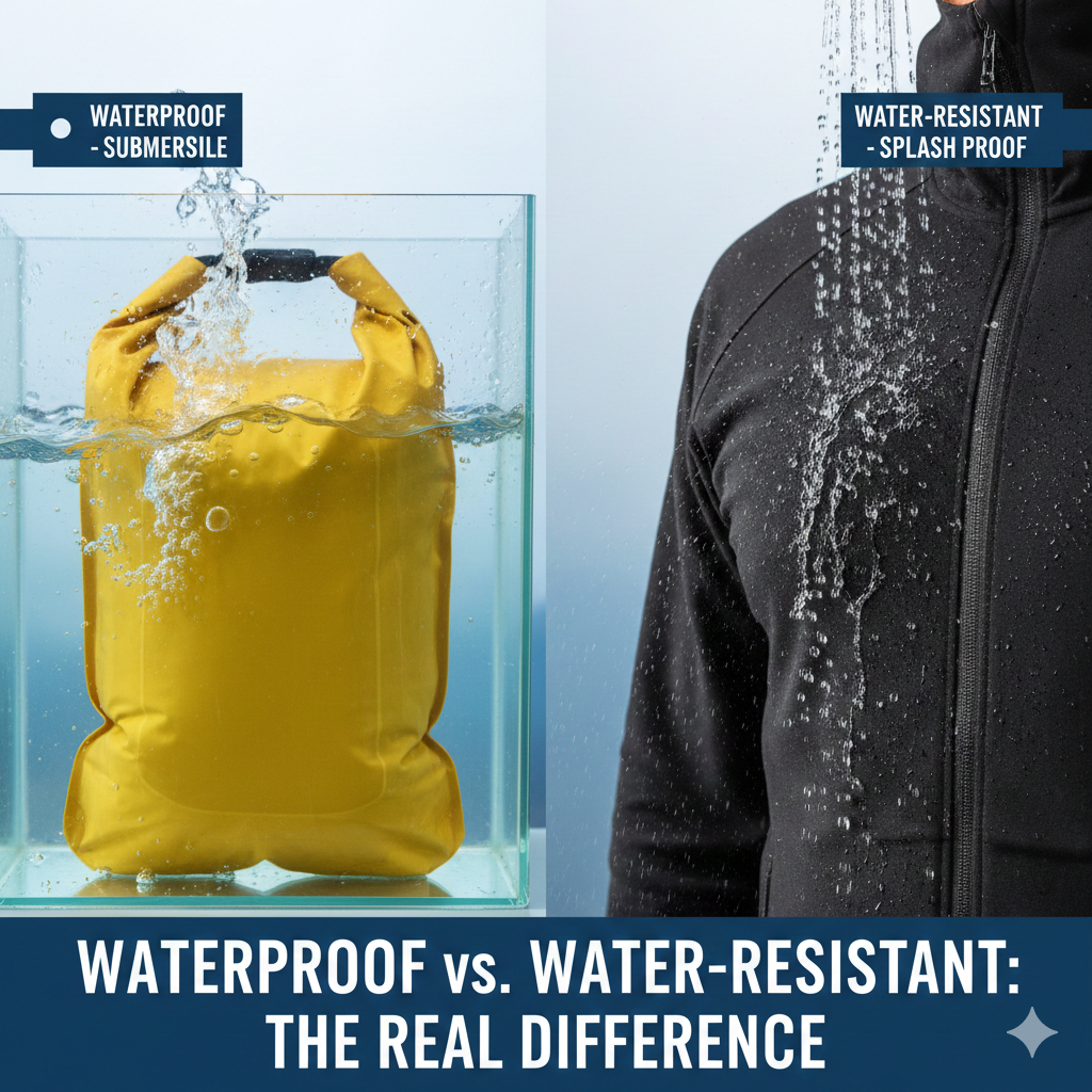 Waterproof vs Water-Resistant: The Real Difference