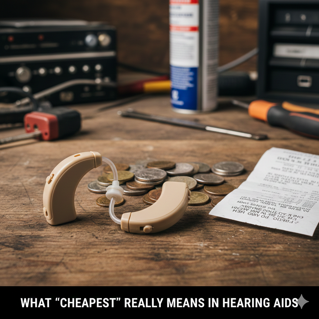 What “Cheapest” Really Means in Hearing Aids