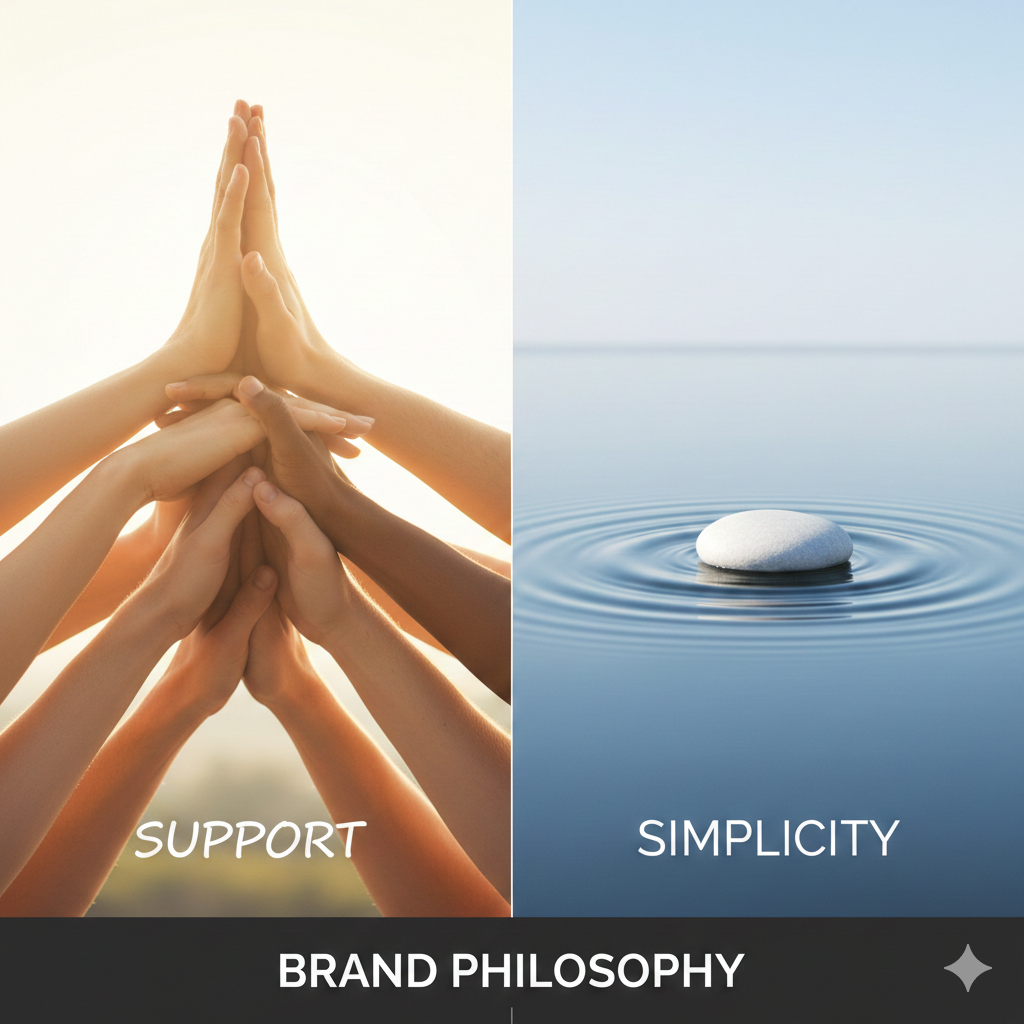 Brand Philosophy: Support vs Simplicity